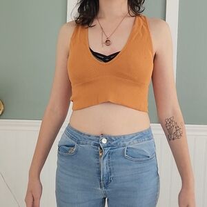 Gold Retro Style Halter Top